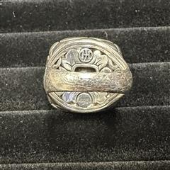 John Hardy Citrine Batu Kali Ring Square 925 Silver